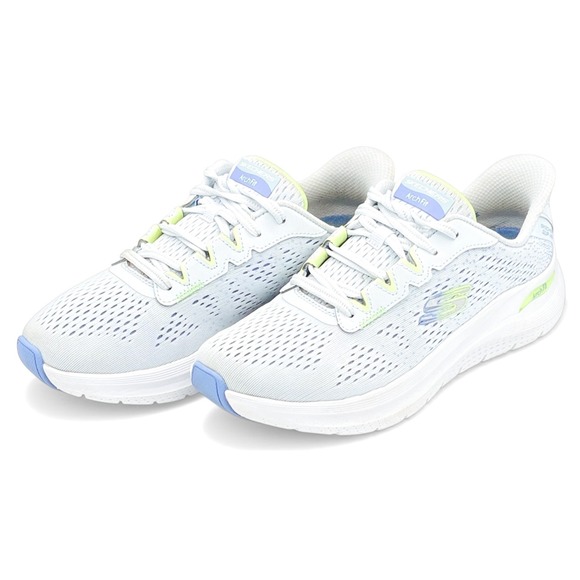 Skechers Shoes - Skechers Arch Fit Slip Ins Womens 7 White Comfort Walking Shoes Sneakers Running